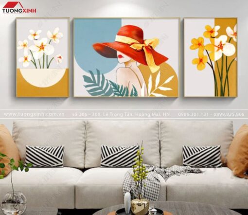 TRANH CÔ GÁI CHÂN DUNG NGHỆ THUẬT TG655