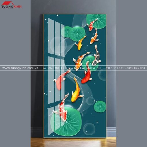 TRANH CÁ CỬU NGƯ NGHỆ THUẬT TG741