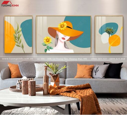 TRANH CÔ GÁI CHÂN DUNG NGHỆ THUẬT TG650