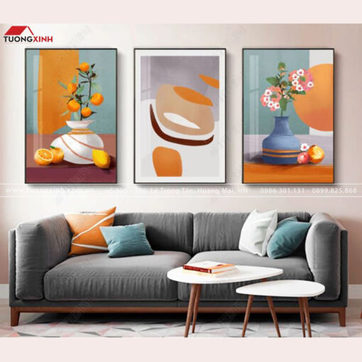 TRANH TRANG TRÍ LỌ HOA NGHỆ THUẬT TG755