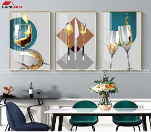 TRANH HIỆN ĐẠI TRANG TRÍ PHÒNG ĂN TG697