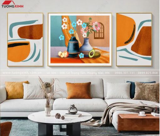 TRANH TRANG TRÍ LỌ HOA NGHỆ THUẬT TG659