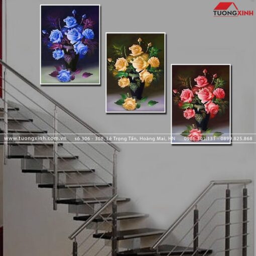 TRANH TRANG TRÍ LỌ HOA NGHỆ THUẬT TG591