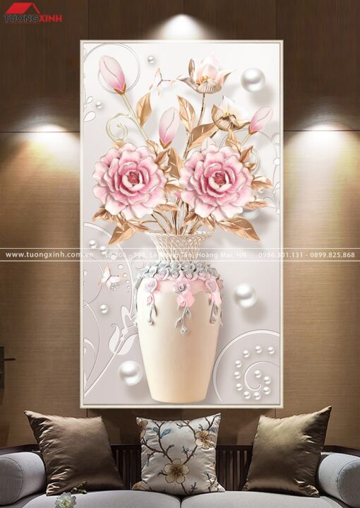 TRANH TRANG TRÍ BÌNH HOA NGHỆ THUẬT TG466