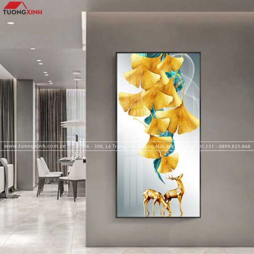 TRANH HƯƠU VÀNG NGHỆ THUẬT TG454