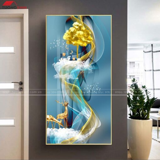 TRANH HƯƠU VÀNG NGHỆ THUẬT TG458
