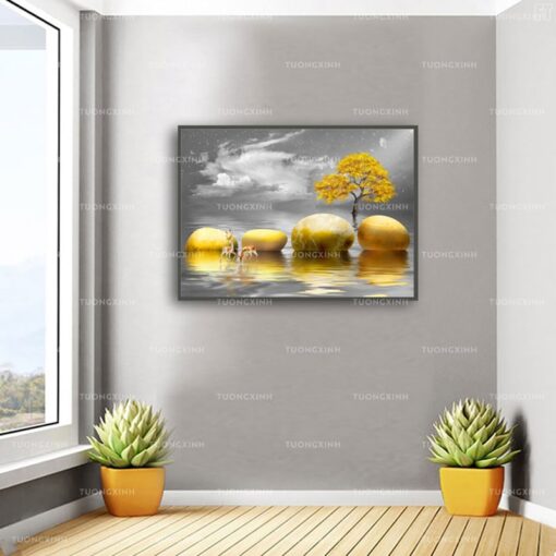 Tranh treo tường tuần lộc nghệ thuật TG934