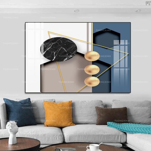 Tranh tráng gương trang trí nội thất hiện đại TG954