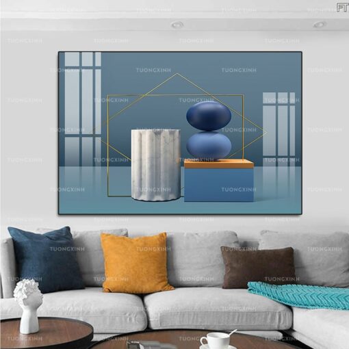 Tranh tráng gương trang trí nội thất hiện đại TG958