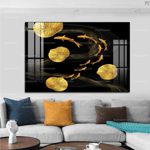 Tranh tráng gương trang trí nội thất hiện đại TG966