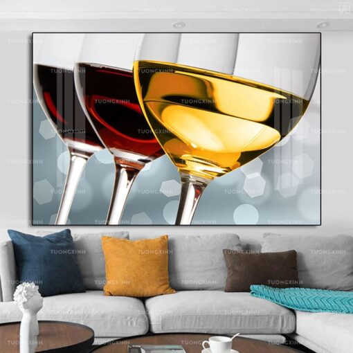 Tranh chiếc ly trang trí phòng ăn TG884