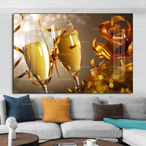 Tranh chiếc ly trang trí phòng ăn TG885