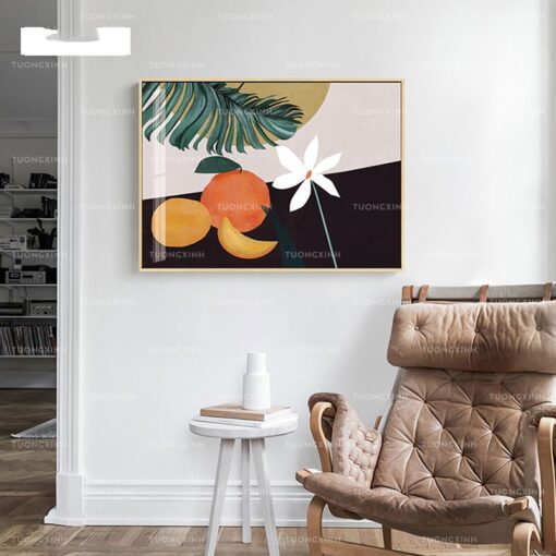 Tranh tráng gương lọ hoa trang trí nghệ thuật TG904