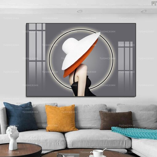 Tranh trang trí cô gái nghệ thuật TG974