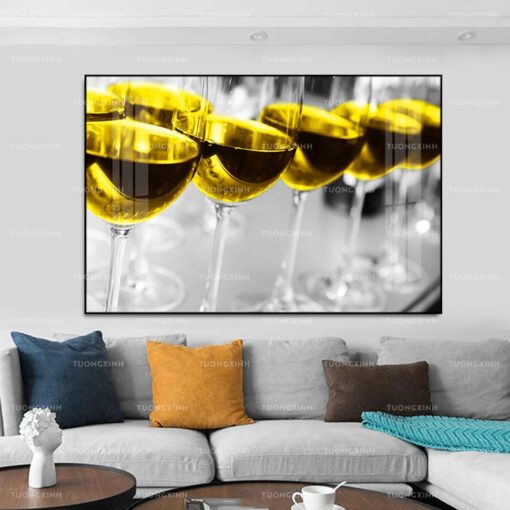 Tranh chiếc ly trang trí phòng ăn TG889