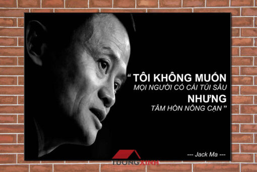 Tranh những câu nói hay của Jack Ma DL924
