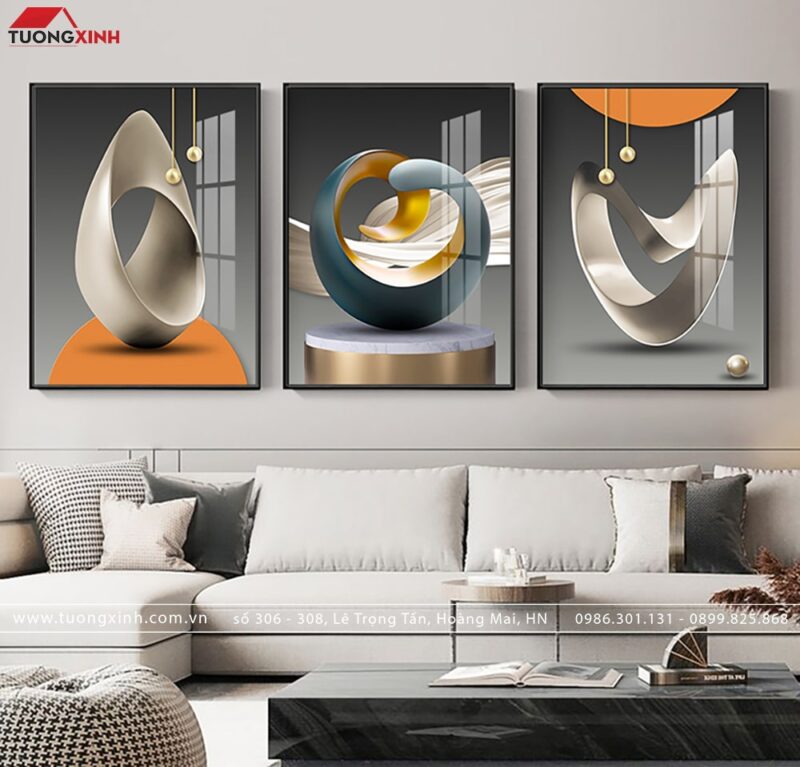 Tranh tráng gương nghệ thuật hiện đại TG010