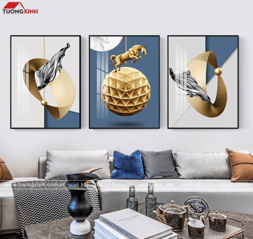 Tranh tráng gương nghệ thuật hiện đại TG007