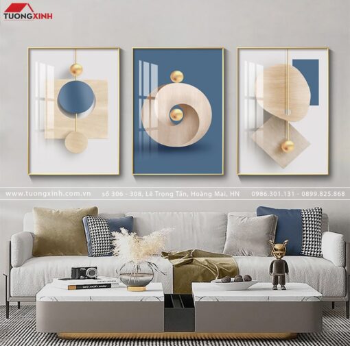 Tranh tráng gương nghệ thuật hiện đại TG005