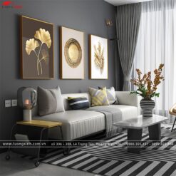 Tranh tráng gương nghệ thuật hiện đại TG009