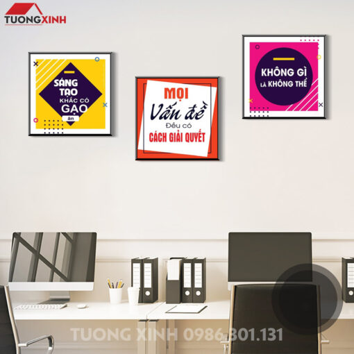 Tranh động lực slogan truyền cảm hứng trang trí văn phòng DL237