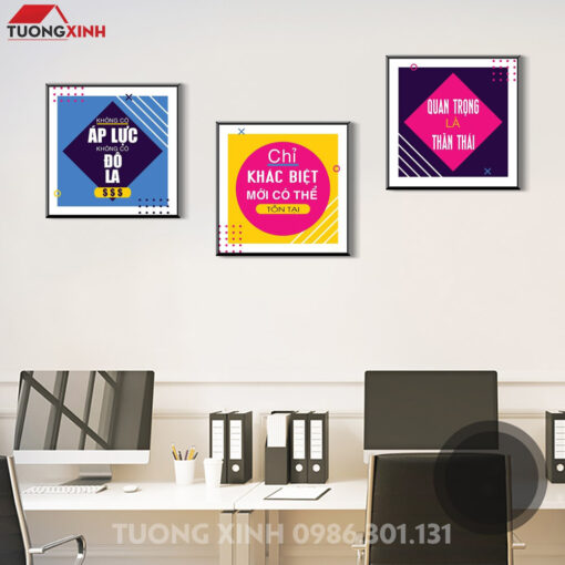 Tranh động lực slogan truyền cảm hứng trang trí văn phòng DL238