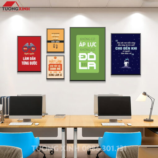 Tranh động lực slogan truyền cảm hứng trang trí văn phòng DL242