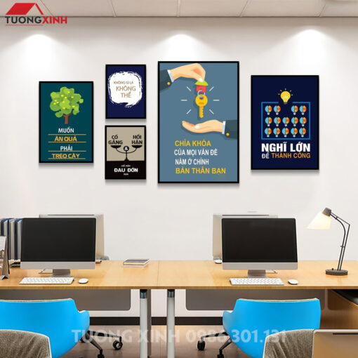 Tranh động lực slogan truyền cảm hứng trang trí văn phòng DL244