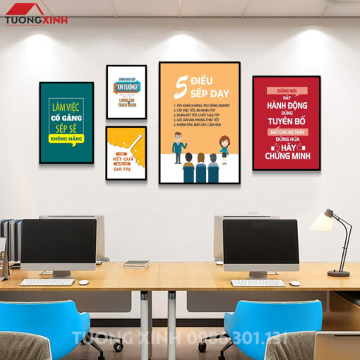 Tranh động lực slogan truyền cảm hứng trang trí văn phòng DL247