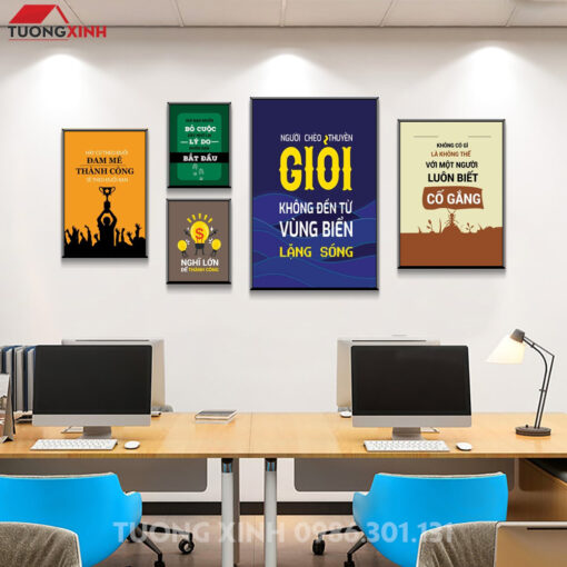 Tranh động lực slogan truyền cảm hứng trang trí văn phòng DL249
