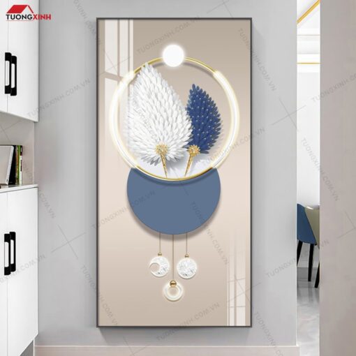 Tranh dọc hiện đại trang trí nội thất sang trọng TG1081