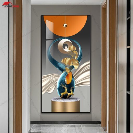 Tranh hươu hiện đại trang trí nội thất TG1079