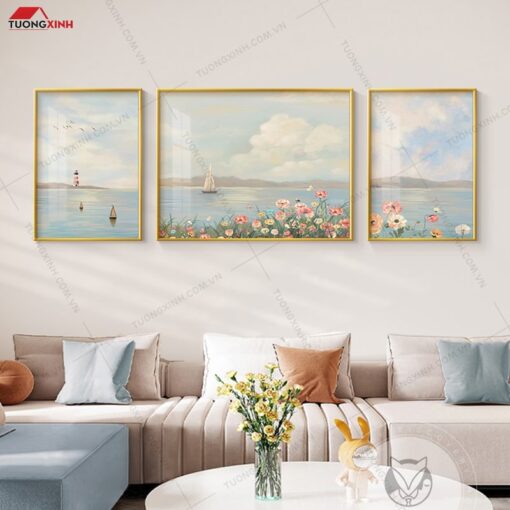 Tranh tráng gương hiện đại trang trí nội thất TG1090