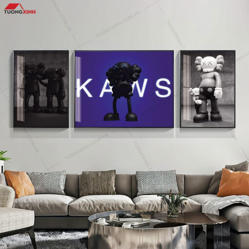 Tranh chú hề KAWS hiện đại BK22