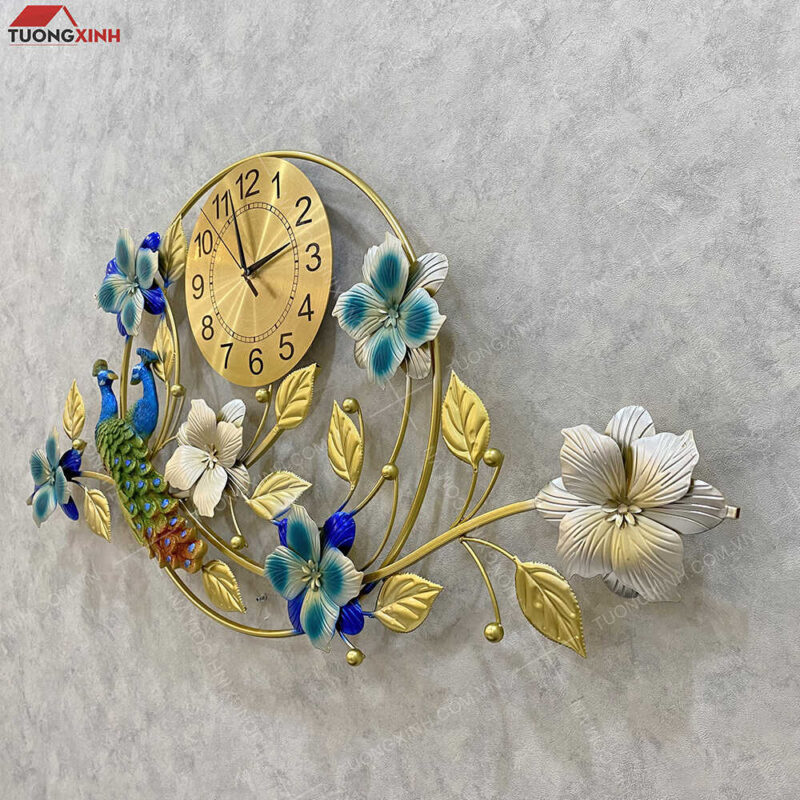 Đồng hồ chim công nghệ thuật sang trọng DHA212 - Ảnh 5