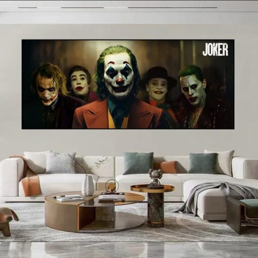 Tranh tráng gương gã hề Joker JK01
