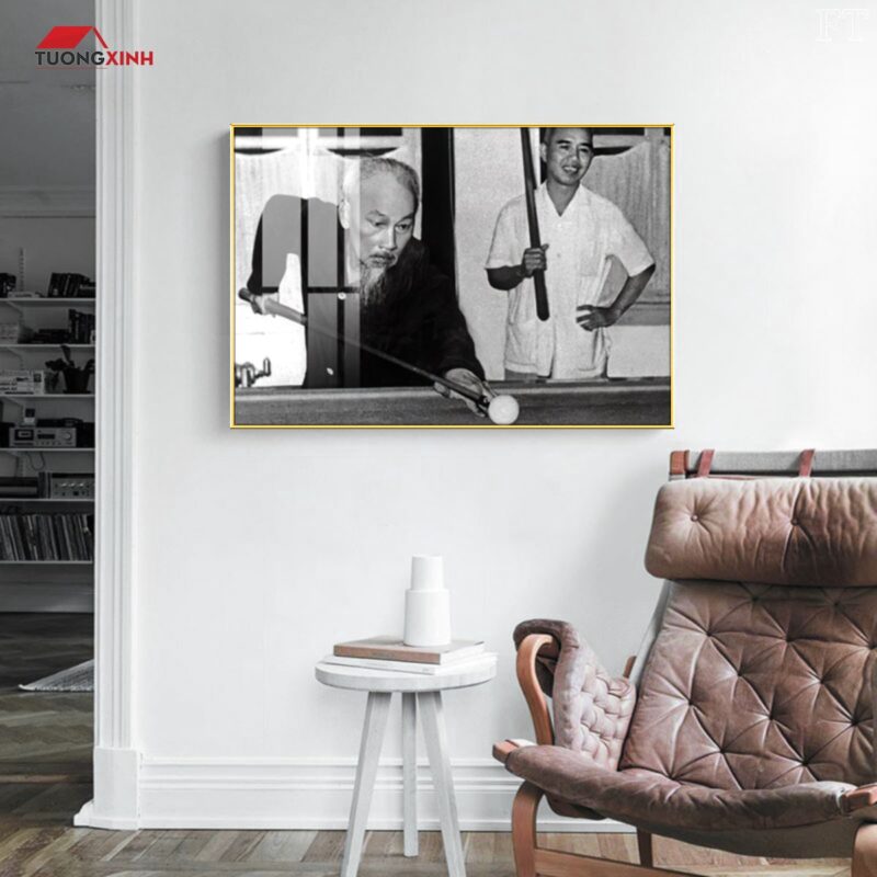 Tranh Tráng Gương Bác Hồ Bắn Bi A BH25