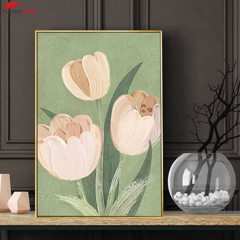 Tranh treo tường Hoa Tulip Nghệ Thuật TG1447