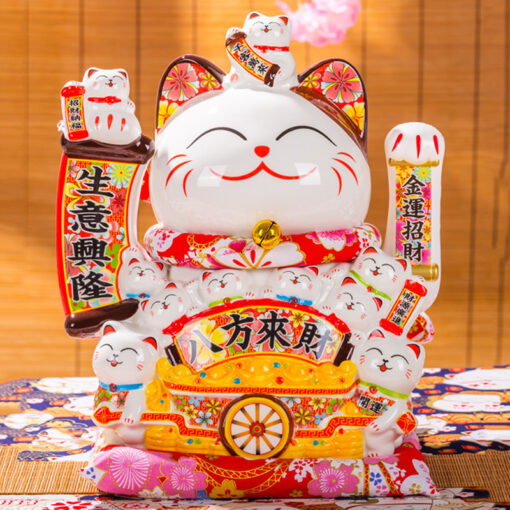 Mèo Thần Tài Vẫy Tay Hút Tài Lộc May Mắn MT17