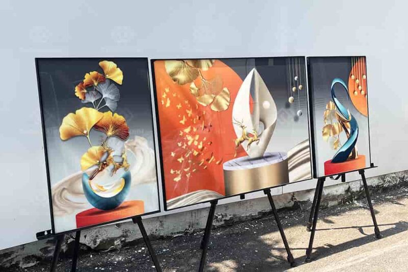 Tranh tráng gương 3D trừu tượng nghệ thuật hiện đại TG1499 - Ảnh 2