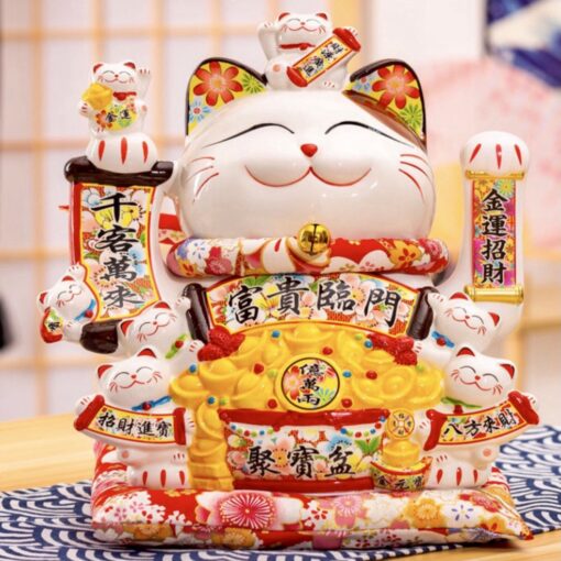 Mèo Thần Tài Vẫy Tay Chiêu Tài Đón Lộc MT50