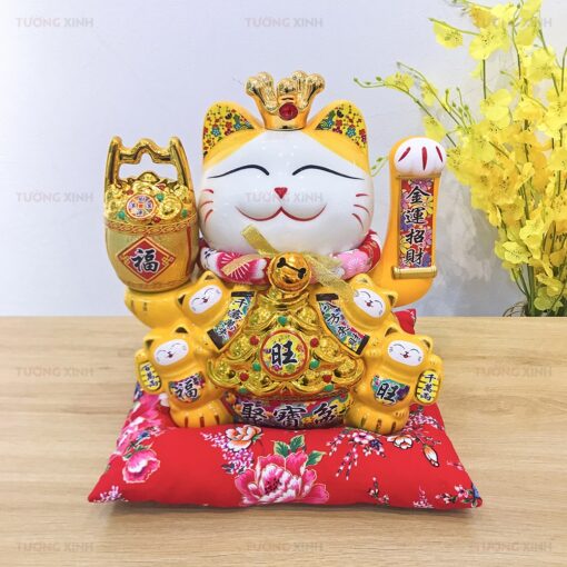 Mèo Thần Tài May Mắn Vẫy Tay Gọi Tài Lộc MT46