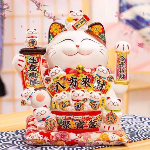 Mèo Thần Tài Vẫy Tay Hút Tài Lộc May Mắn MT53