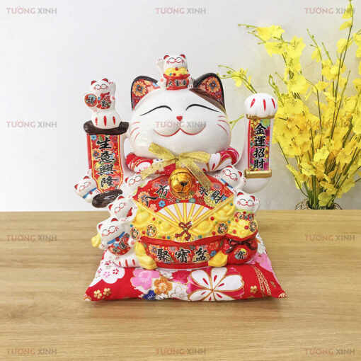 Mèo Thần Tài May Mắn Vẫy Tay Gọi Tài Lộc MT56