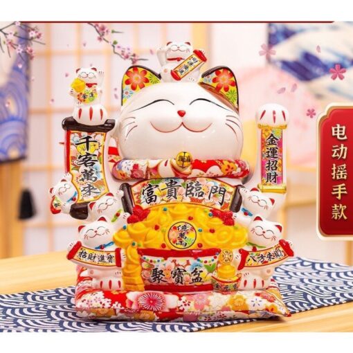 Mèo Thần Tài Vẫy Tay Hút Tài Lộc May Mắn MT52