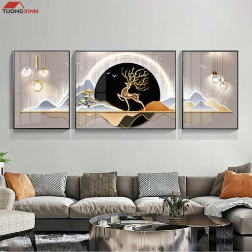 Tranh tráng gương 3D nghệ thuật hiện đại TG1491