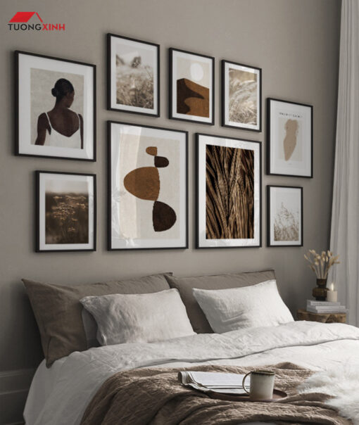 Set tranh treo tường Scandinavia tối giản nghệ thuật SCA1947