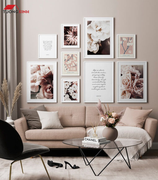 Set tranh treo tường Scandinavia tối giản nghệ thuật SCA1948