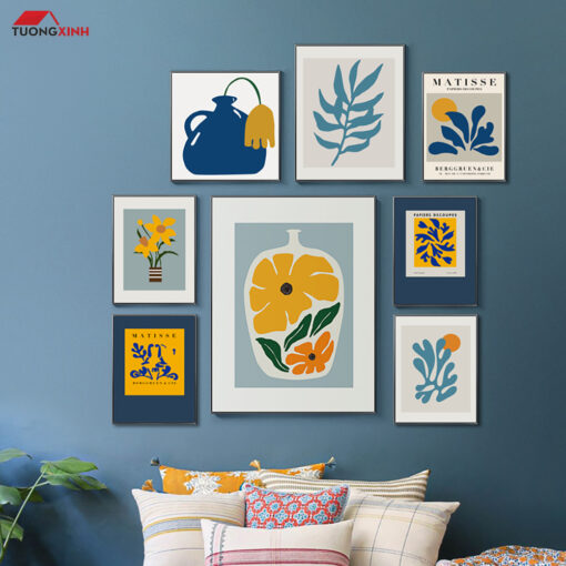 Set tranh treo tường Scandinavia tối giản nghệ thuật SCA1954