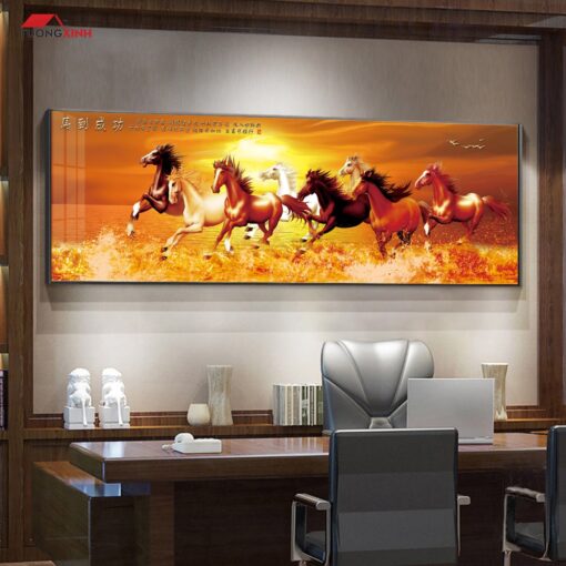 Tranh tráng gương Mã Đáo Thành Công TG1624